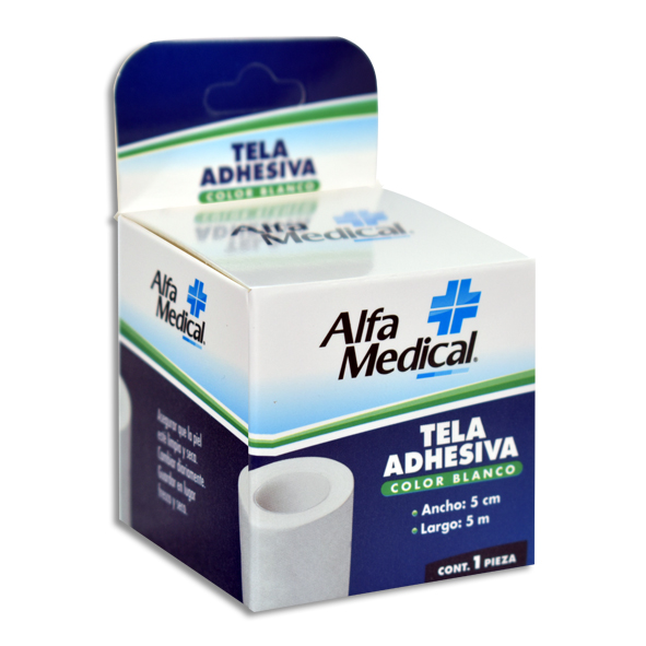 TELA ADHESIVA ALFA MEDICAL 5CMX5M - iFarma